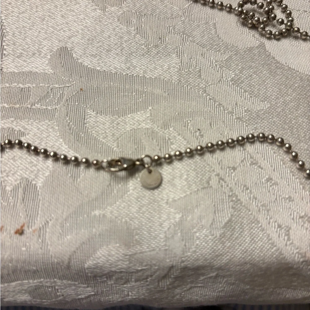 Tiffany &Co Sterling 925 ball necklace/chain. 33” long. - Picture 4 of 8